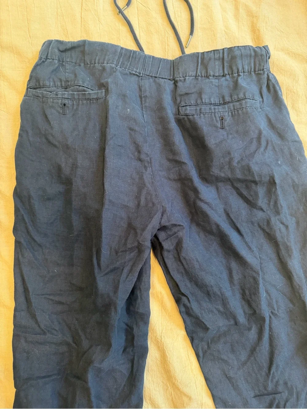 Quince Navy Elastic Waist Casual Jogger Pants